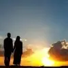 muslim-couple-and-sunset